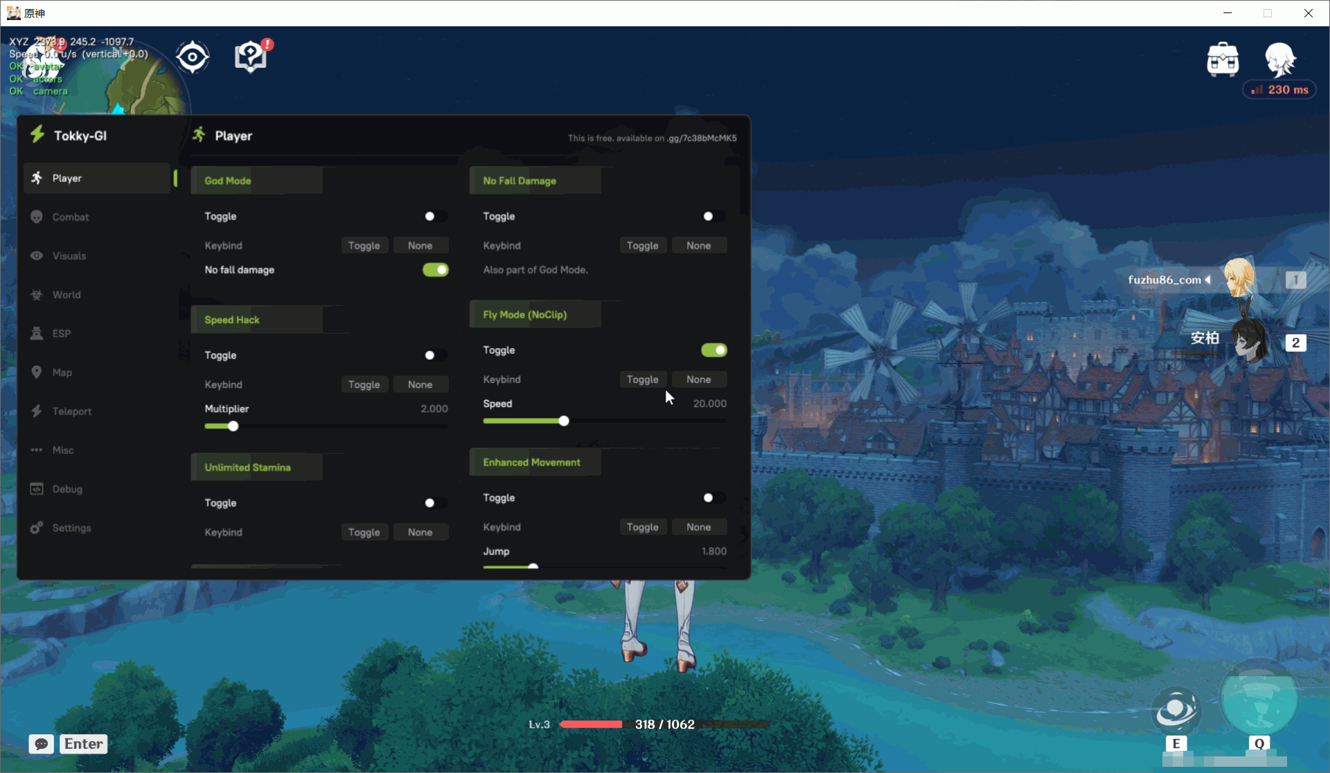 原神Tokky多功能辅助Beta1国际服